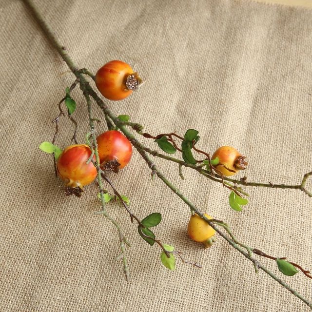 Artificial Pomegranate Fruit Branch