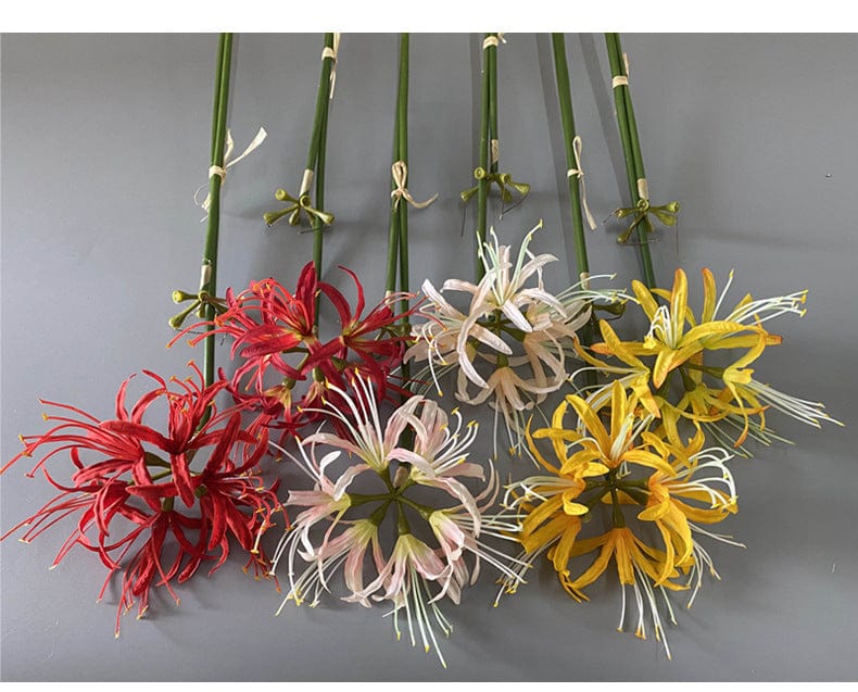 artificial spider lily Artificial Spider Lily Flower Branch – BAJE HOME