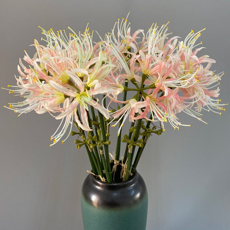 artificial red spider lily Artificial Spider Lily Flower Branch – BAJE HOME