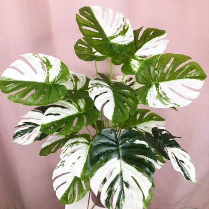 Palma Monstera Branca Artificial