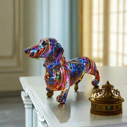 Artisan Resin Dachshund Figurine