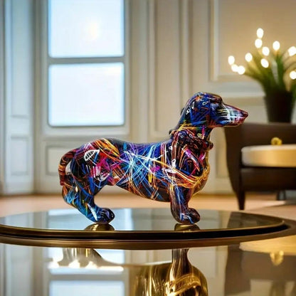 Artisan Resin Dachshund Figurine