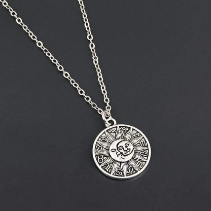 Astrology Medallion Celestial Pendant