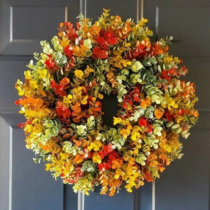 Autumn Eucalyptus Flower Wreath