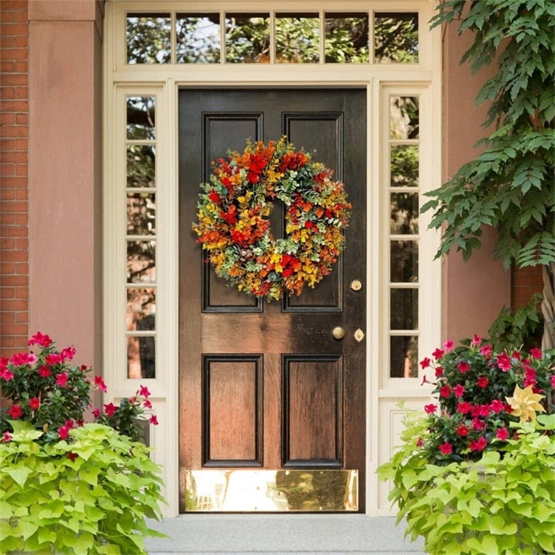 Autumn Eucalyptus Flower Wreath