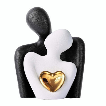 Golden Heart Bond Expression Sculpture