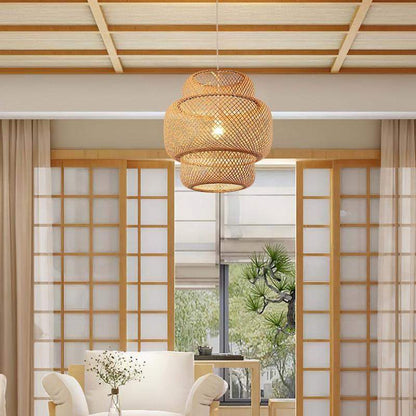 Bamboo Art Chandelier