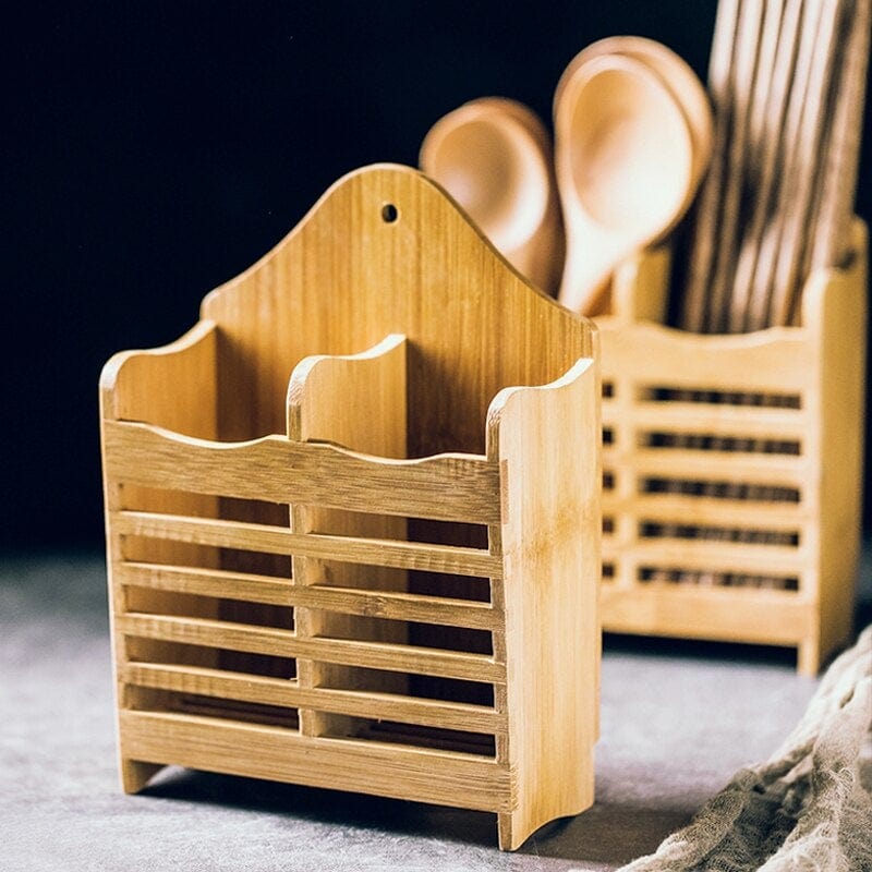 Bamboo Cutlery Caddy