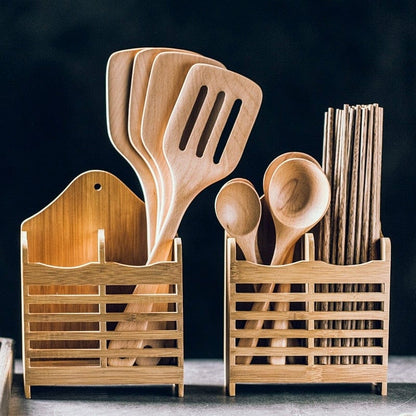 Bamboo Cutlery Caddy