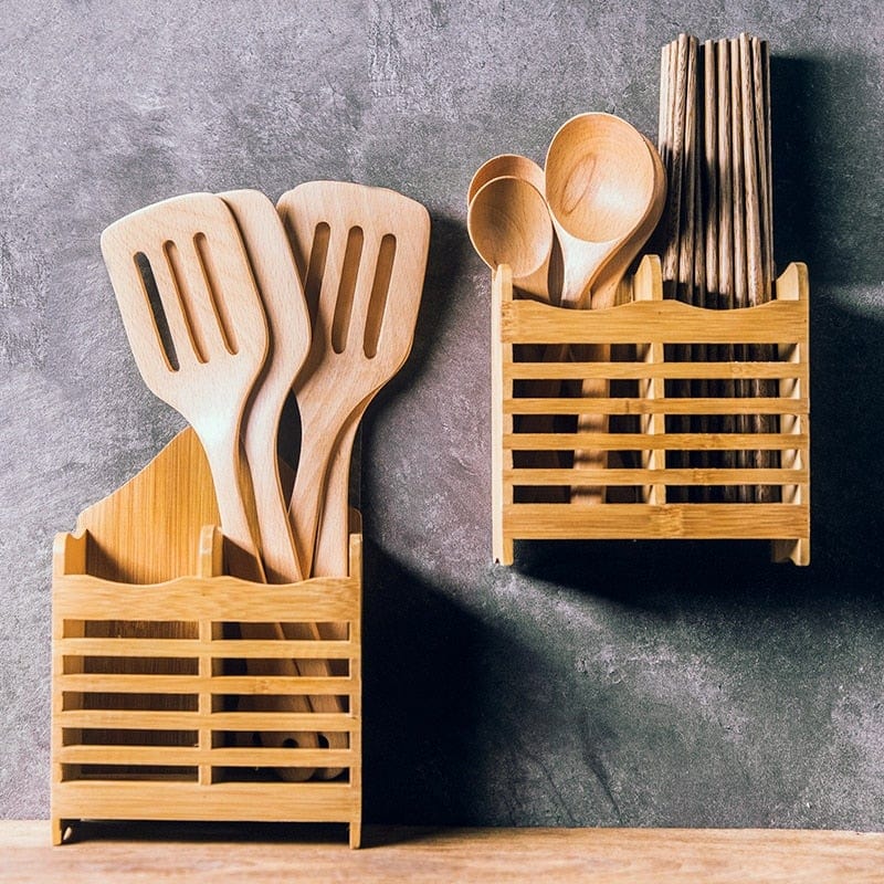 Bamboo Cutlery Caddy