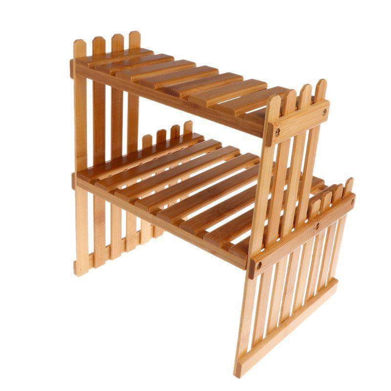 Bamboo Flower Plant Shelf