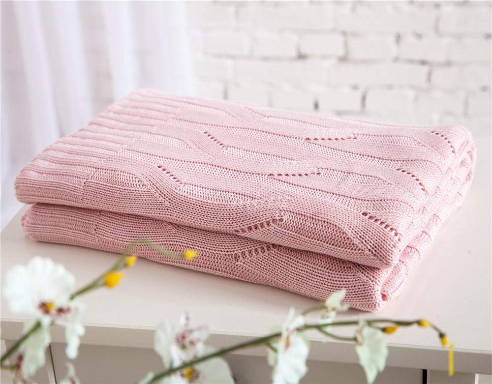 Bamboo Knitted Throw Blanket