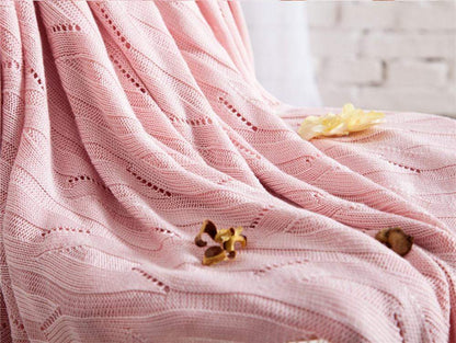 Bamboo Knitted Throw Blanket