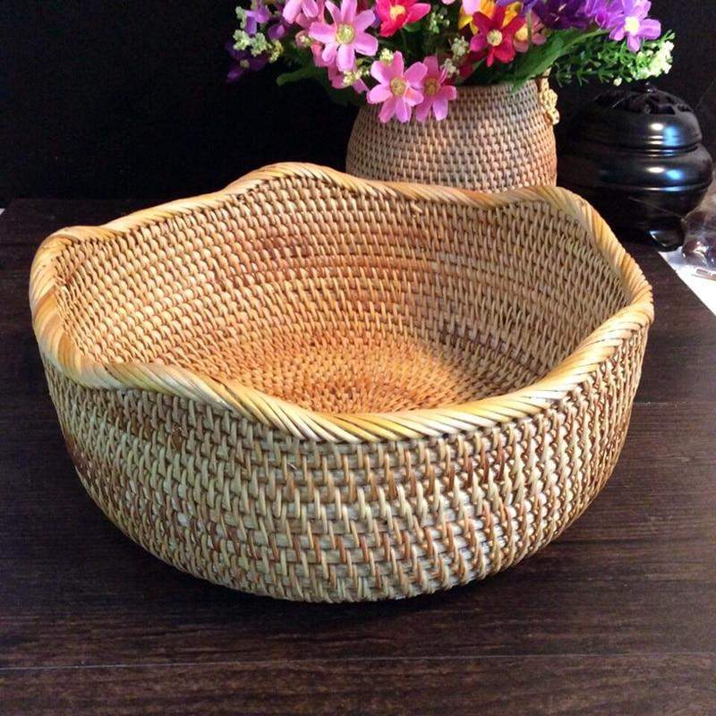 Panier de rangement en bambou