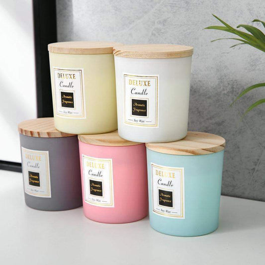 Velas perfumadas de cera de frijol