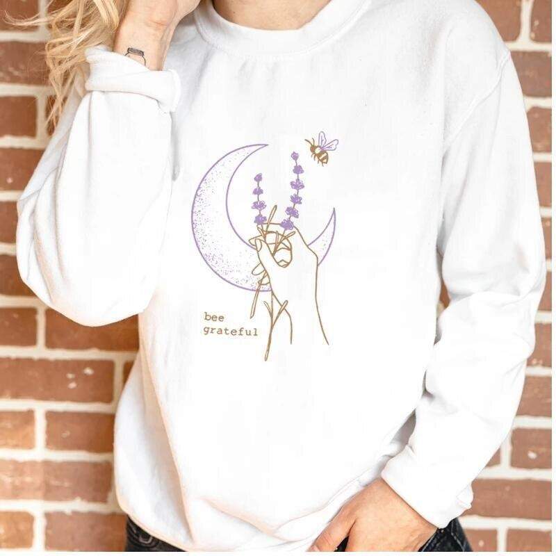 Sudadera con capucha de abeja agradecida