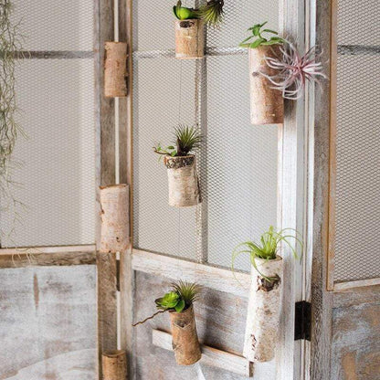 Birch Wood Flower Pots