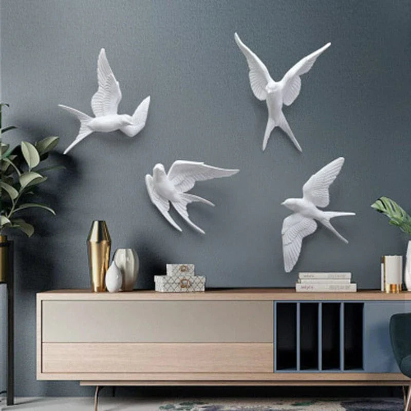 Bird Figurines Wall Decor