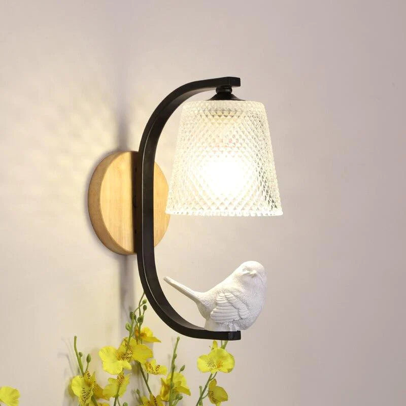 Wandlampe Vogel