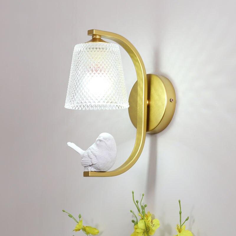 Applique lampe oiseau