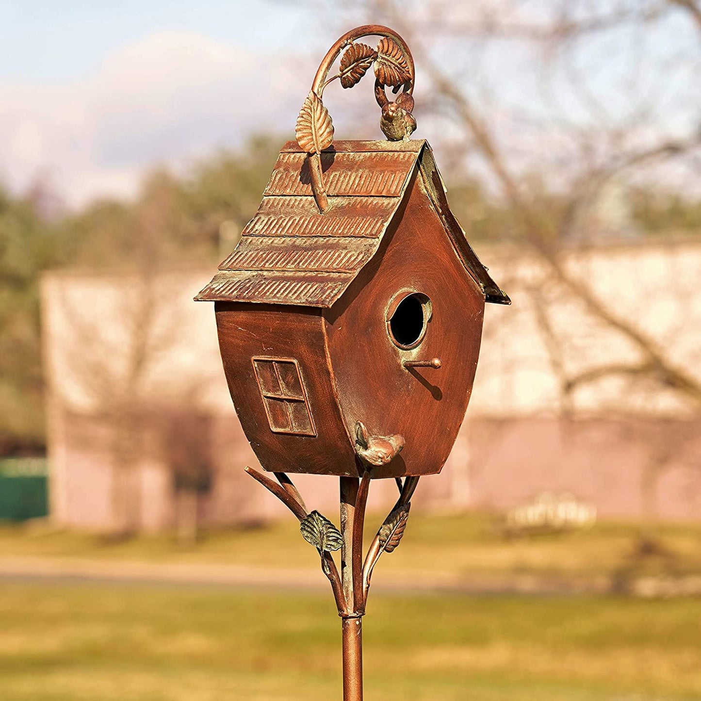 Bird Nest Garden Stakes