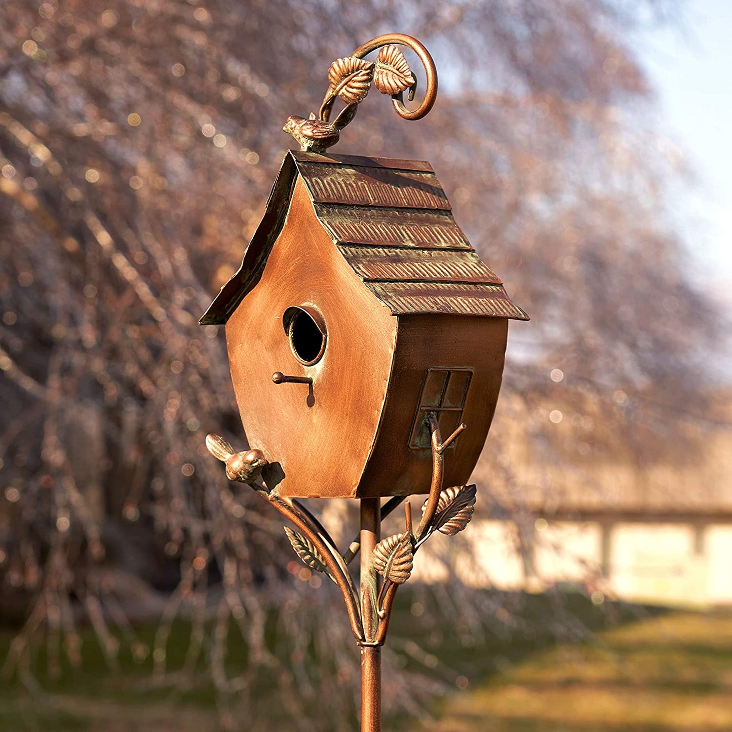 Vogelnest-Gartenstecker