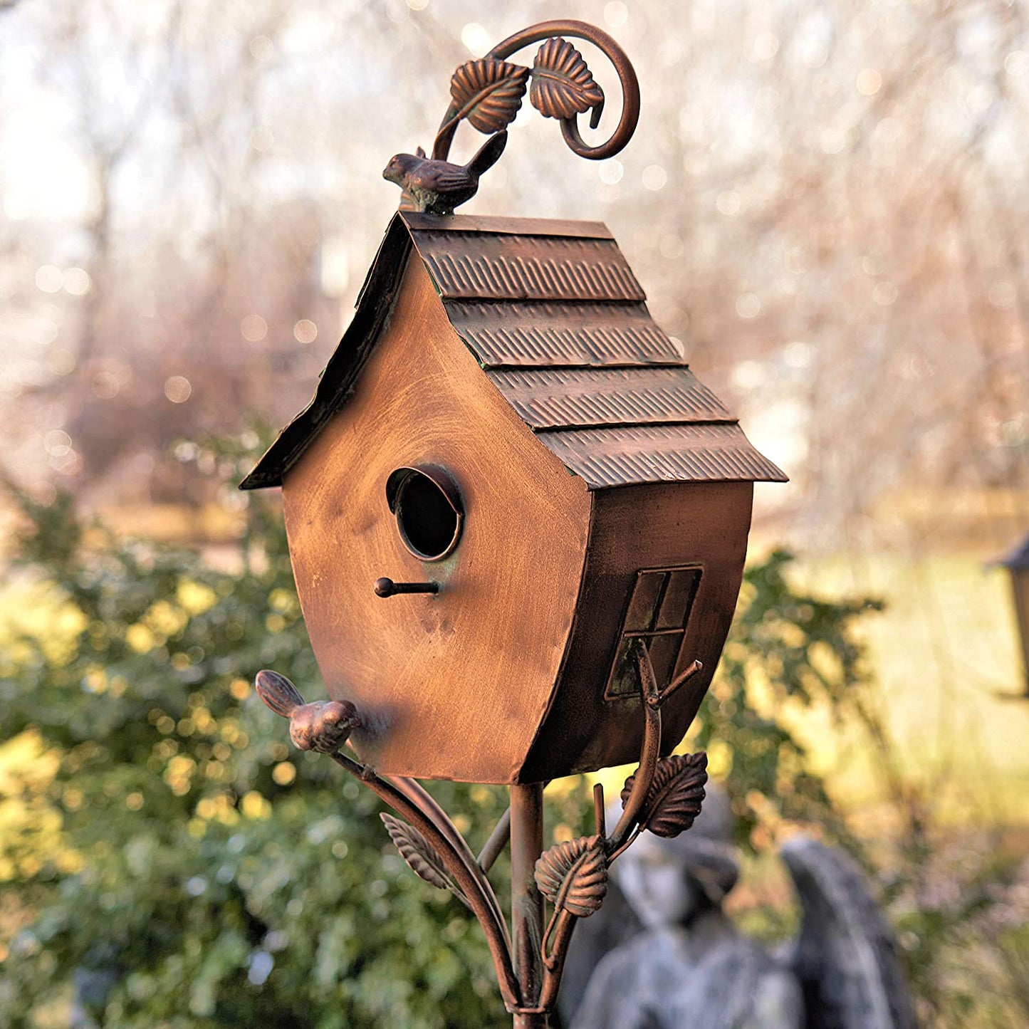 Bird Nest Garden Stakes