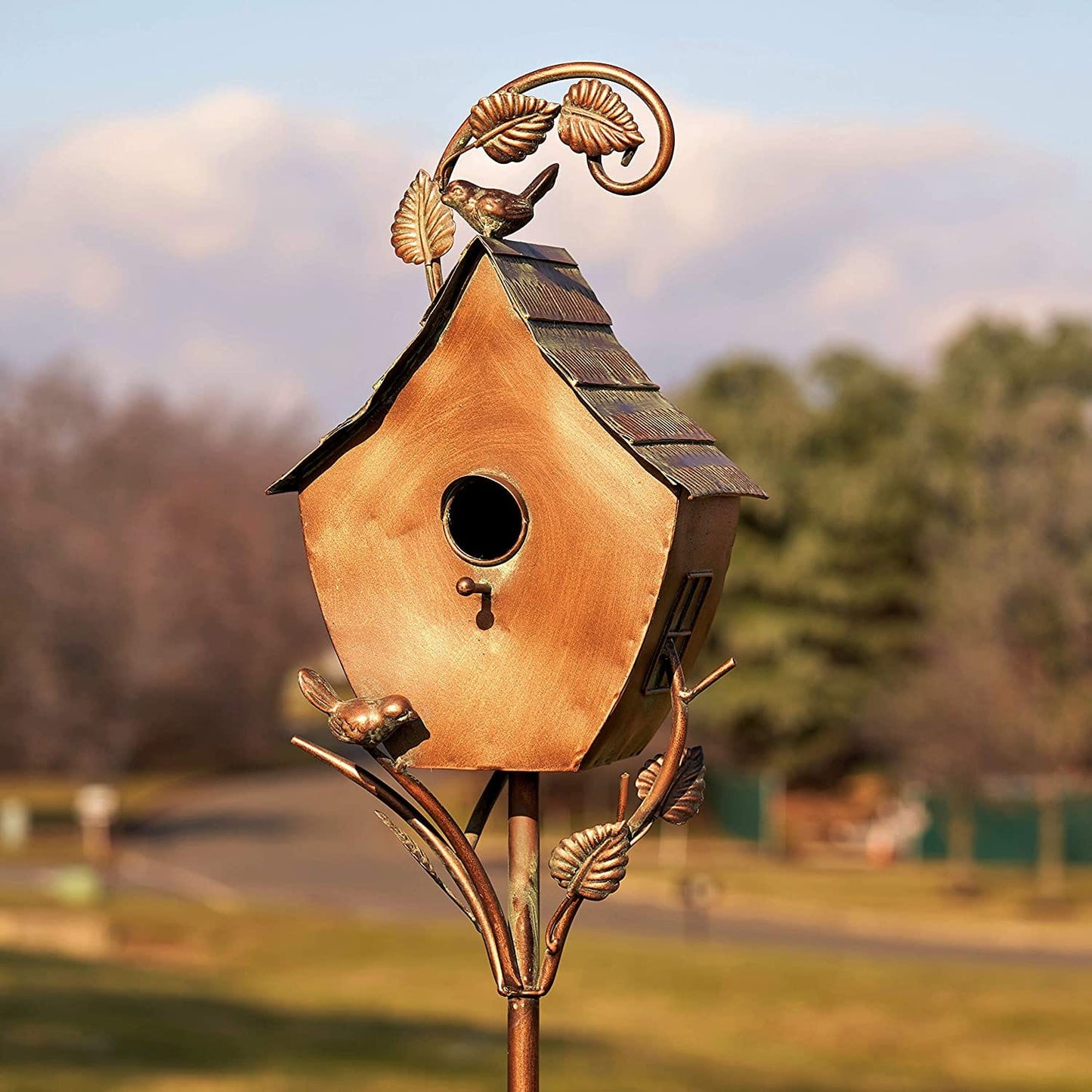 Bird Nest Garden Stakes