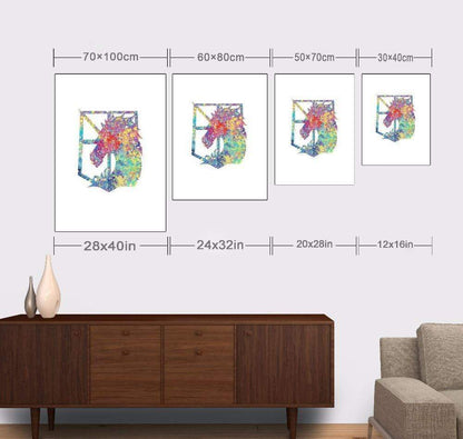 Birth Twin Flame Canvas Wall Art