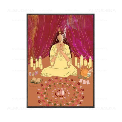 Birth Twin Flame Canvas Wall Art