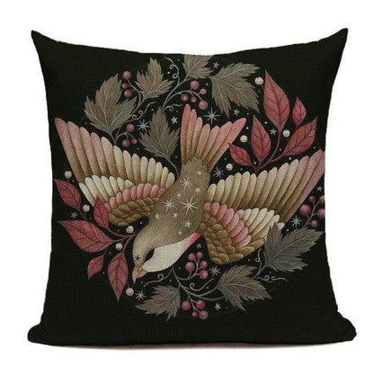 Housse de coussin noire