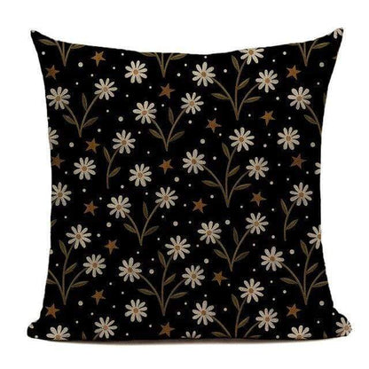 Housse de coussin noire