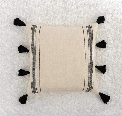 Black & Ivory Pillow Covers