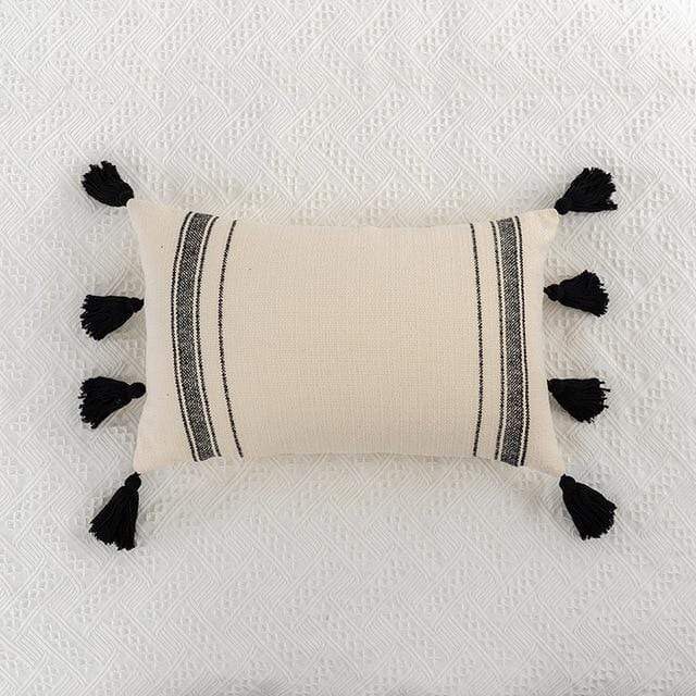 Black & Ivory Pillow Covers