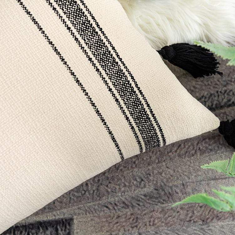 Black & Ivory Pillow Covers