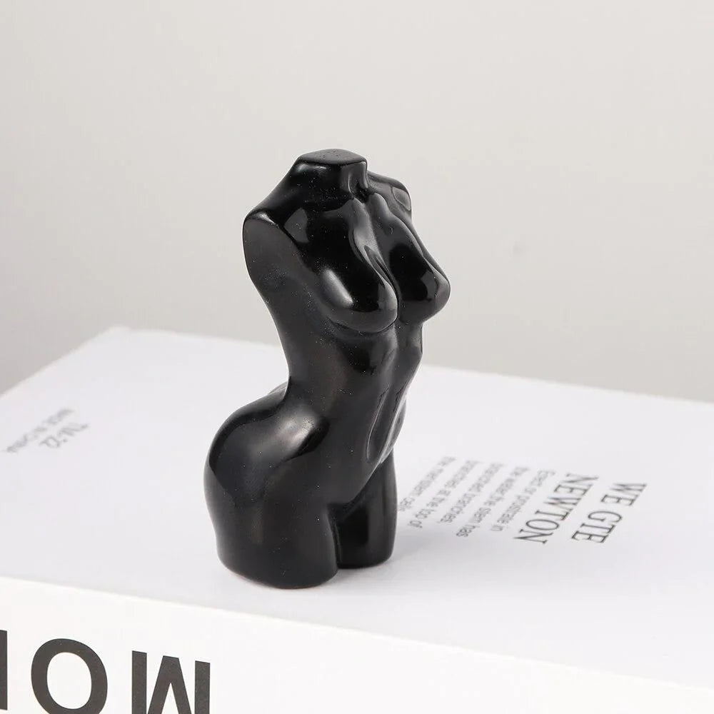 Black Obsidian Goddess Statue