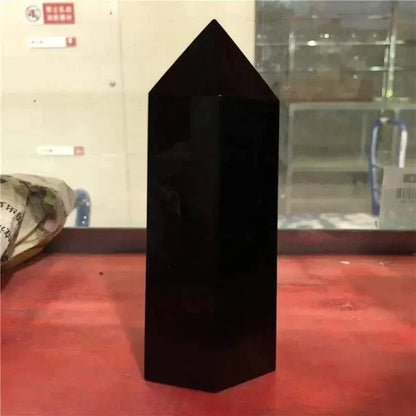 Cristal de Quartzo Obsidiana Negra