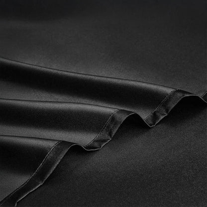 Aristelle Black Luxury Pure Mulberry Silk Bedding Set