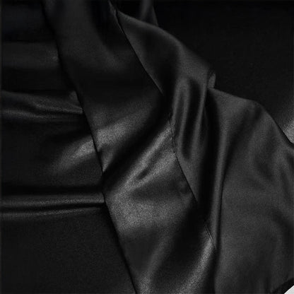 Aristelle Black Luxury Pure Mulberry Silk Bedding Set