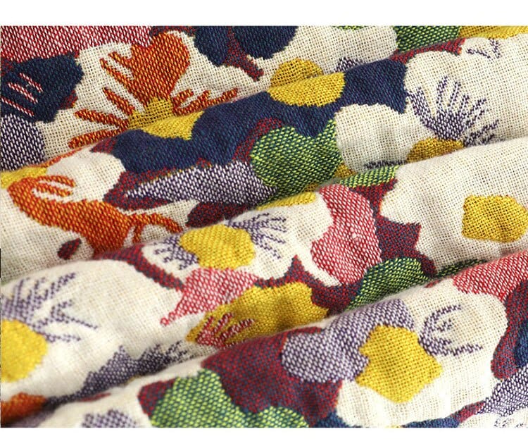 Bloom Pastoral Flower Throw Blanket