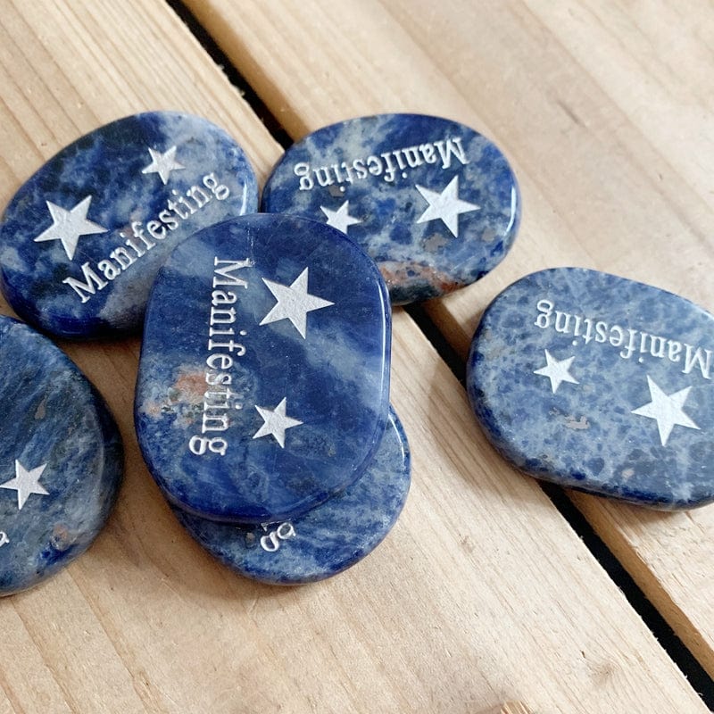 Blue Sodalite Manifesting Palmstone