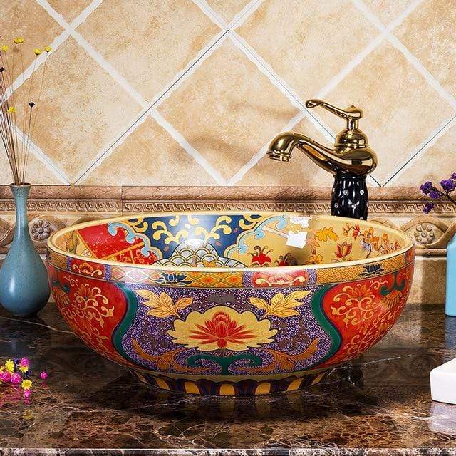 Bohemian Art Washbasin