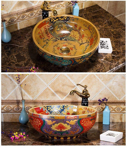 Bohemian Art Washbasin