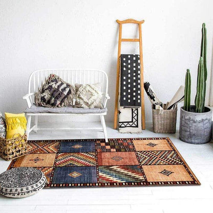 Bohemian Ethnic Stitching Geometric Area Rug