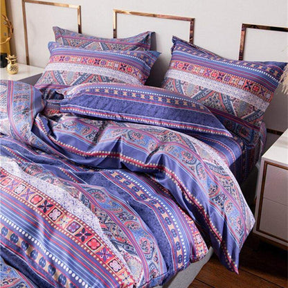 Juego de cama bohemio lila