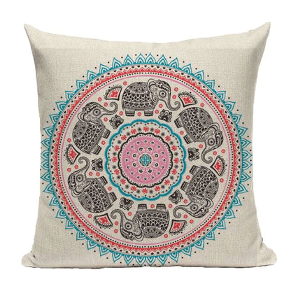 Bohemian Mandala Cushion Cover