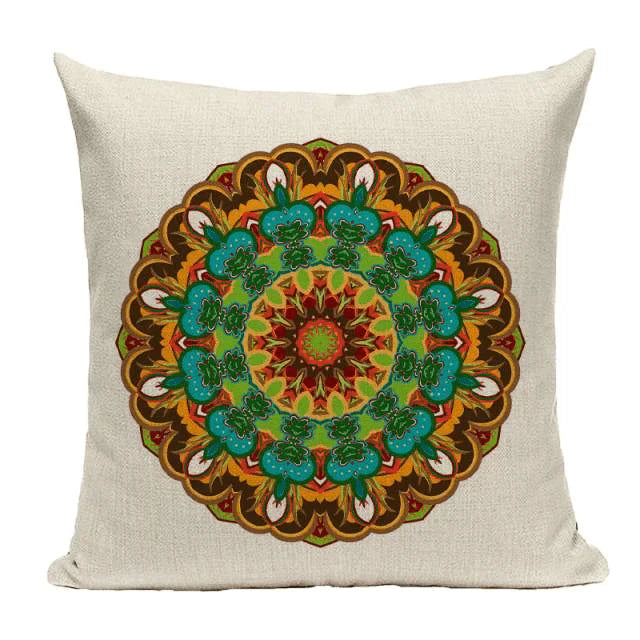 Housse de coussin Mandala Bohème