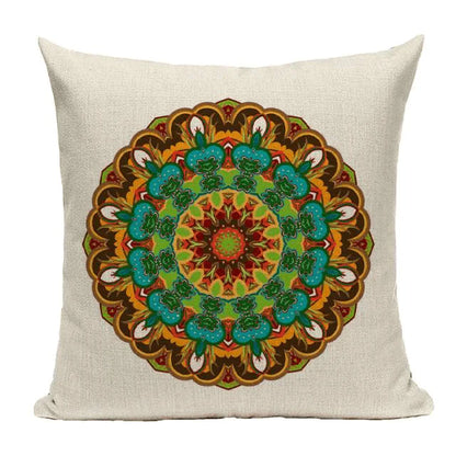 Bohemian Mandala Cushion Cover