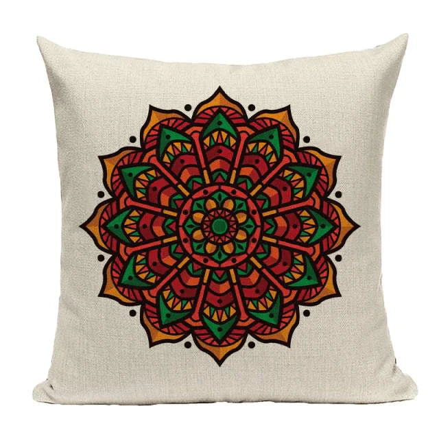 Bohemian Mandala Cushion Cover