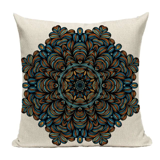 Bohemian Mandala Cushion Cover